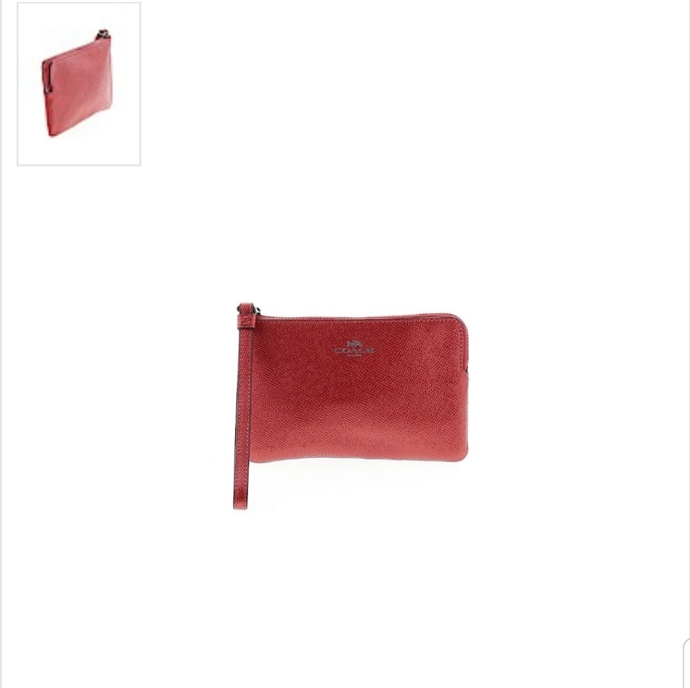 Coach Leather Wristlet